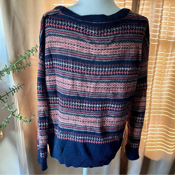 Urban Outfitters Coincidence & Chance Fair Isle Cotton Blend Knit Sweater Size M - Picture 2 of 8